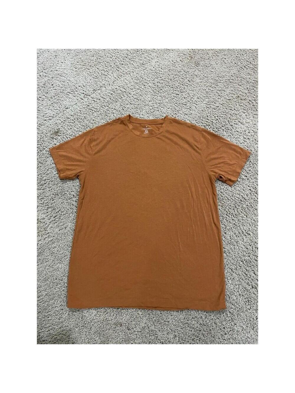 Men’s Fabletics Athletic Shirt Sleeve Shirt M Medium rustic Orange Color